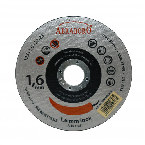 Abraboro Chili fémvágó korong 125x2,0x22