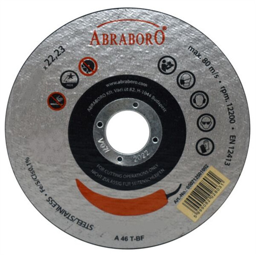 Abraboro Chili inox fémvágókorong 125x2,5x22,23 
