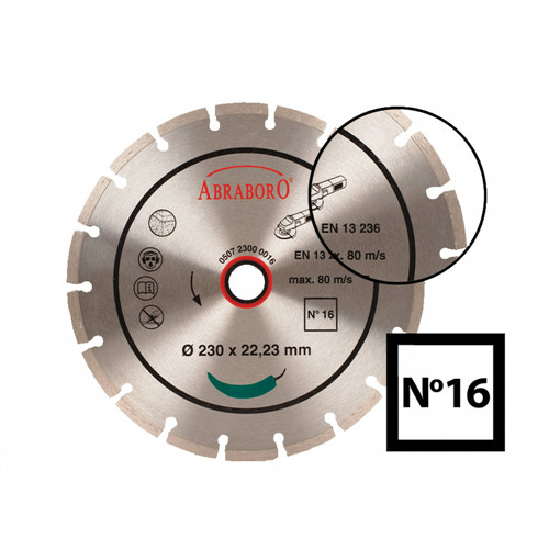 Abraboro gyémánttárcsa univerzális 230x22.23