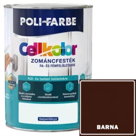Cellkolor selyemfényű barna zománcfesték 0,8 L 