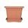 Szögletes virágcserép 40cm terracotta + szögletes alátét 35cm 