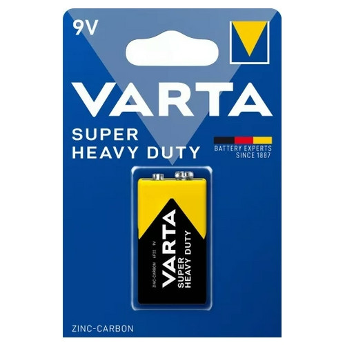 Varta Super Heavy Duty féltartós 9V elem B1