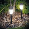 Garden of Eden LED-es kültéri szolárlámpa fekete hidegfehér 30cm