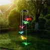 Garden of Eden felakasztható szolár lámpa pillangó RGB LED-del