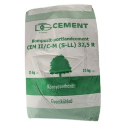 Szlovák cement  Cement, DGT III/A 32,5 R 25 kg/zsák 56 zsák/raklap 