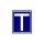 Tanuló vezető " T " betű matrica sötétkék