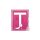 Tanuló vezető " T " betű mágnes rózsaszín