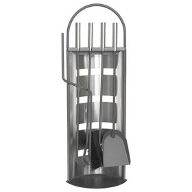 Kandalló szett 5db-os Inox 66cm