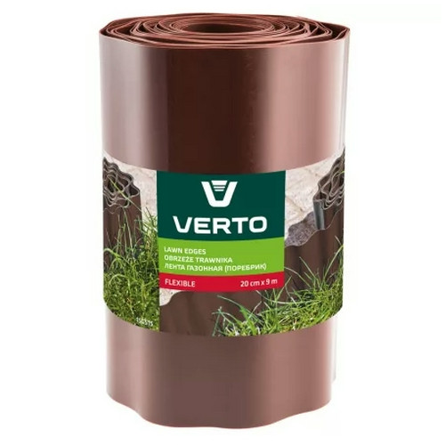 Verto ágyásszegély 20 cm x 9 m barna