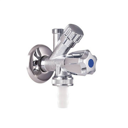 Mofém Kombinált sarokszelep visszacsapó szeleppel tömlővéggel 1/2"-3/8"-3/4"