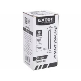   Extol Premium kapocs akkus tűzőgéphez (8891860) 30mm, 3000db
