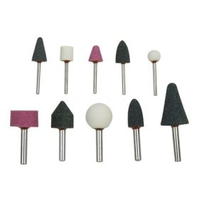   Extol Craft köszörűkő készlet fúrógéphez 10 db-os,  3-6 mm tengely, bliszteren