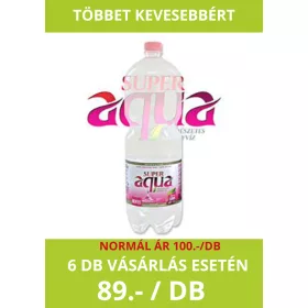 Super Aqua szénsavmentes ásványvíz 1,5L DRS
