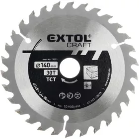   Extol Craft körfűrészlap, keményfémlapkás, 400x30 mm, T60, 3,8 mm lapkaszélesség