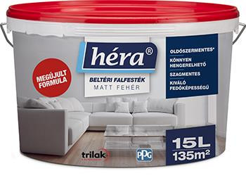 Héra új MATT pirostetős beltéri falfesték 15l    24db/raklap