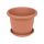 Virágcserép 30cm terracotta + alátét 25cm terracotta 