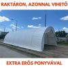 Raktársátor Félkör formájú 6,1mx9,15x3,66m