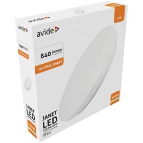 Avide LED mennyezeti lámpa Janet 12W 260x60mm NW 4000K