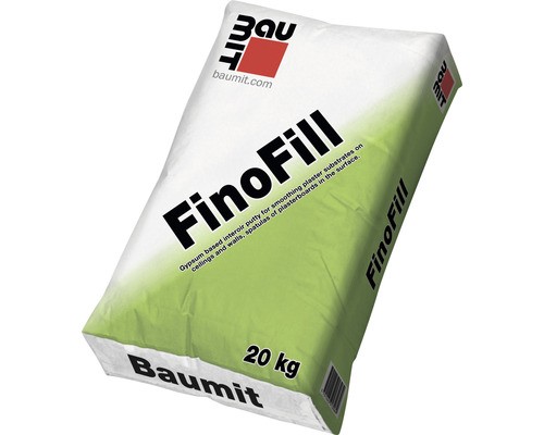 Baumit FinoFill beltéri gipszes glettvakolat 1-30 mm, 20 kg/zsák, 60 zsák/1200 kg/raklap