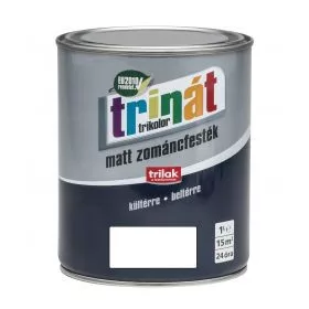 Trinát matt zománcfesték 100 fehér 1 L