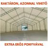 Raktársátor Ház formájú 9,15x18,3x6,1