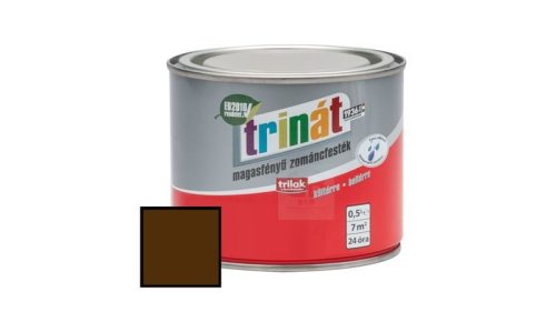 Trinát magasfényű zománcfesték 500 barna 0,5 L 
