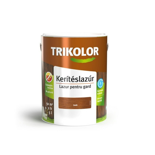Trikolor kerítéslazúr teak 5 L