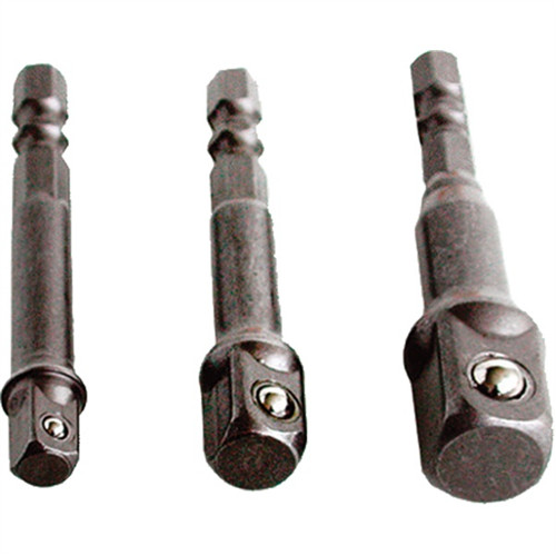 Extol Craft dugókulcs adapter készlet 3 db-os, 1/4"-3/8"-1/2", befogás: 1/4" hatszög