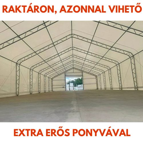 Raktársátor Ház formájú 10x15,25x5,2