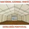 Raktársátor Ház formájú 10x18,3x5,2