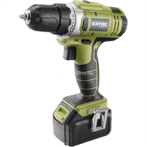 Extol Craft akkumulátoros fúrócsavarozó 20,5V, Li-ion, 2 db 1500 mAh akkumulátorral, kofferban