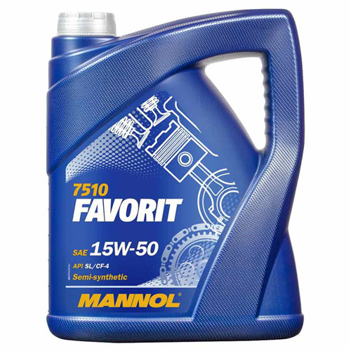 Mannol 7510-5 Motorolaj Favorit 15W-50 5L