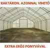Raktársátor Ház formájú 12,2x21,3x6,4