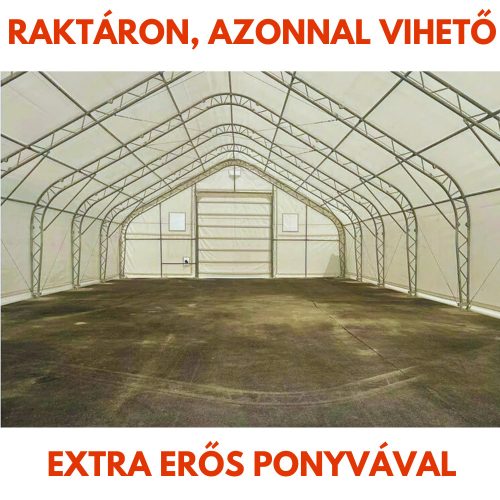 Raktársátor Ház formájú 12,2x21,3x6,4