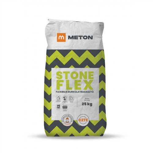 Meton Stone FLEX C2TE, flexibilis csempe- és járólap ragasztó 25kg 48db/raklap