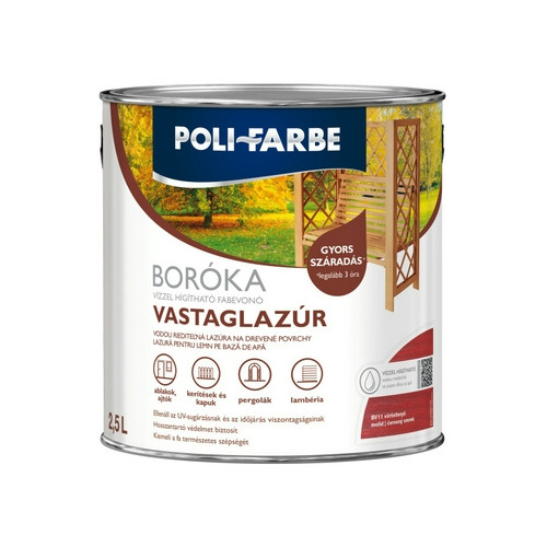 Boróka vastaglazúr vörösfenyő 2,5 L
