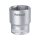 Fortum dugófej, 1/2", 24 mm, 61CrV5, mattkróm, 38 mm hosszúság