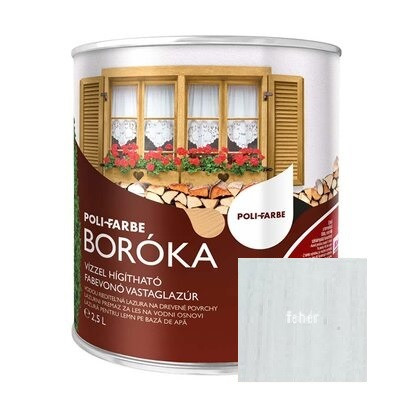 Boróka vastaglazúr fehér 2,5 L