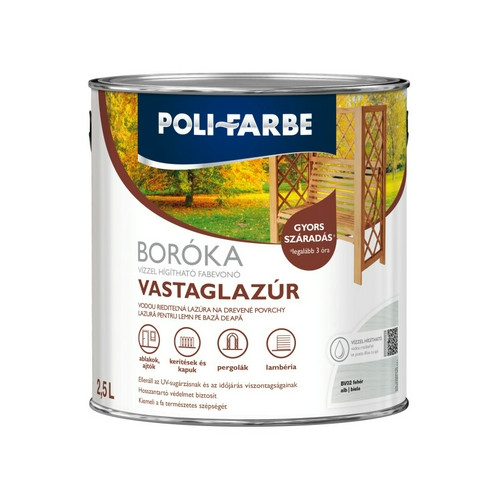 Boróka vastaglazúr fehér 2,5 L