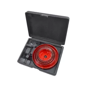   Körkivágó klt., 10 db-os, (64-70-76-82-89-102-127mm) műanyag, fa, gipszkarton 8801607