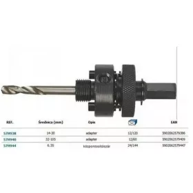 Graphite adapter lyukfűrészhez 30 mm