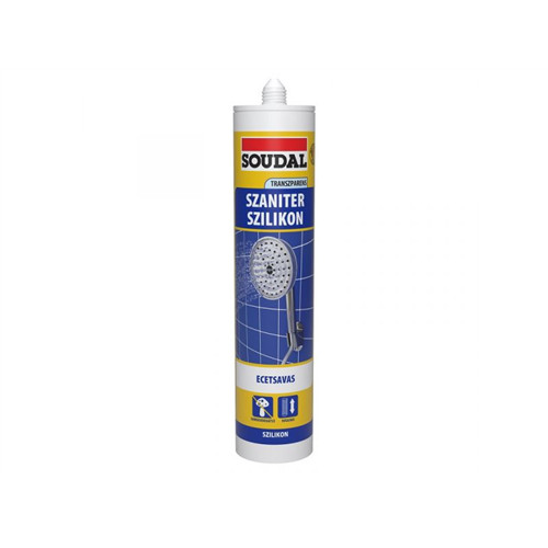 Soudal Szaniter szilikon transzparent 280 ml