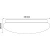 Avide LED mennyezeti lámpa Umbriel (esőcsepp) 18W 330*100 mm NW 4000K