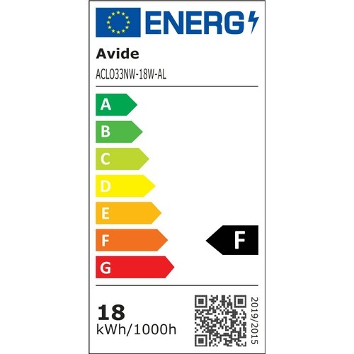 Avide LED mennyezeti lámpa IP44 Alice 18W 330*100 mm NW 4000K