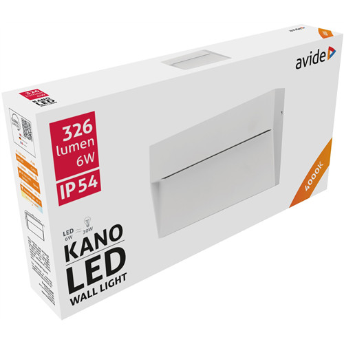 Avide kültéri lépcső lámpa Kano LED 6W NW IP54 18 cm