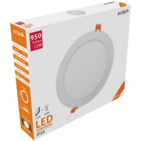   Avide LED beépíthető kerek mennyezeti lámpa alu 12W NW 4000K