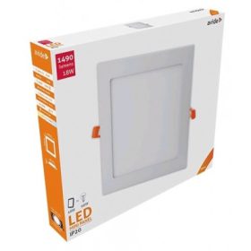   Avide LED beépíthető négyzetes mennyezeti lámpa alu 18W NW 4000K