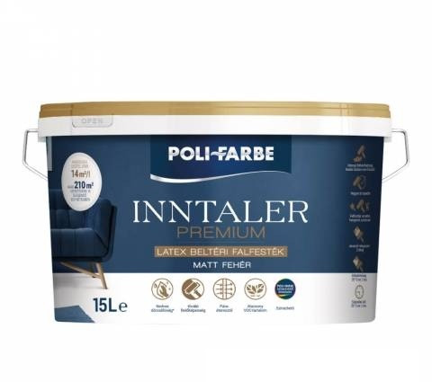 Poli-Farbe Inntaler Premium latex beltéri falfesték 15L