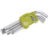 Extol Craft imbuszkulcs készlet 9 db-os, Cr40 gömbfej, TÜV/GS, 1,5-10 mm, bliszteren