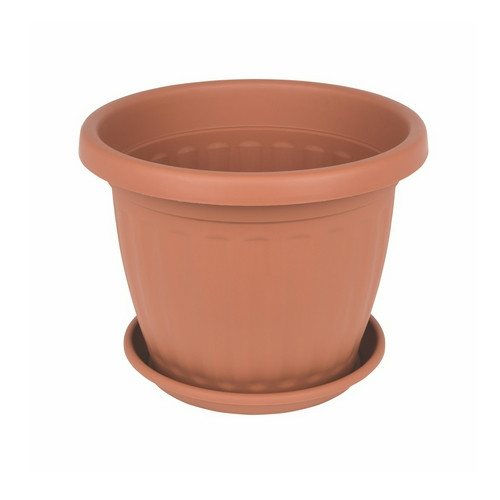 Virágcserép 40cm terracotta + alátét 32cm terracotta